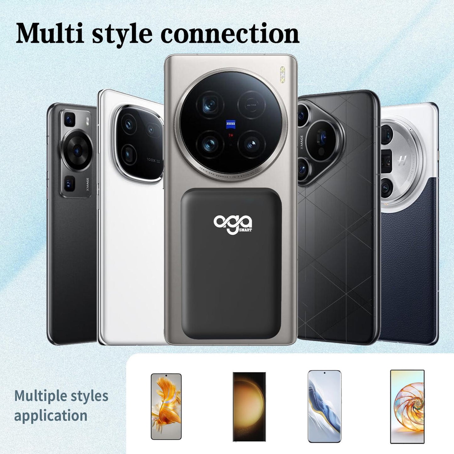 10000mAh Magnetic Wireless Power Bank and Battery Charger for iPhone 12-16