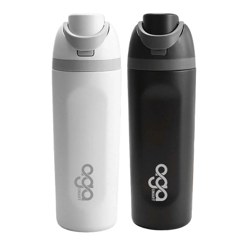 20 Oz Water Bottle with Leak Proof Lid, Carry On and Push Button | Insulated Stainless Steel Vacuum Bottle | One-handed Operation Travel Water Bottle for Gym & Sports